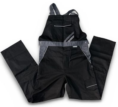 Planam Highline Arbeitslatzhose Gr. 106 mit Knietaschen schwarz schiefer