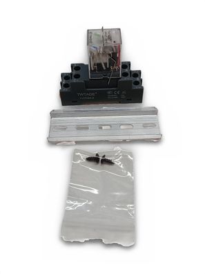 TWTADE Leistungsrelais DC 24V DPDT 8-polig 10A mit Sockel