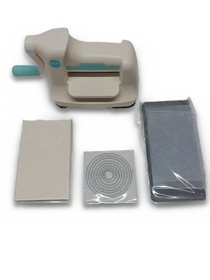 We R Memory Keepers Mini Stanz- und Prägemaschine Set Weiß Blau 7,6 cm
