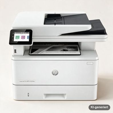 HP LaserJet Pro MFP 4102fdw Schwarzweiß-Multifunktions-Laserdrucker mit WLAN, Fa
