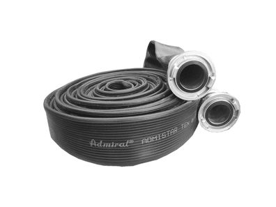 Klotz Feuerwehrschlauch 603b - Admi Star TEX BLACK Gummischlauch mit Storz 75-B