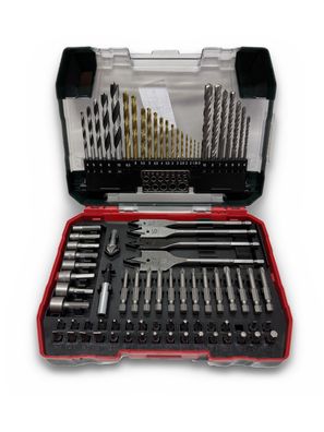 Metabo Zubehör-Set SP 86-teilig Bohrer und Bits für Metall Holz Stein