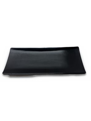 García de Pou Sushi-Teller 22,4 x 9,5 cm Melamin schwarz 18 Stéck