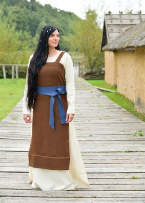 Wikinger Schürzenkleid Annik, Diamantköper, braun