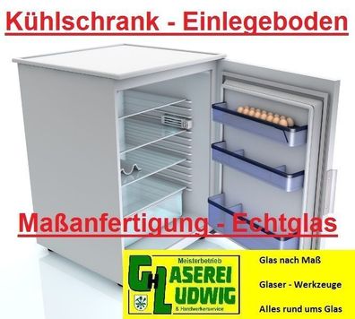 Gemüsefach Glasplatte Kühlschrankplatte Einlegeboden Glas 6-7 mm Wunsch Maß