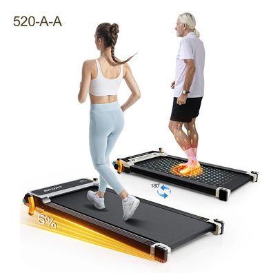Akluer 520A 2-in-1 laufband|unterstützt manuelle steigungseinstellung (5%)