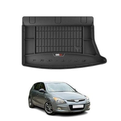 OMAC Gummi Kofferraumwanne für Hyundai i30 2007-2012 TPE Laderaumwanne Schwarz