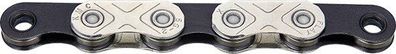 KMC Kette X-Flat, Sram 12-/13-fach, 126 Glieder, Silver/Black, waxed