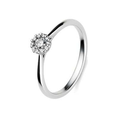 Diamantring 750/Weissgold 0.24 ct