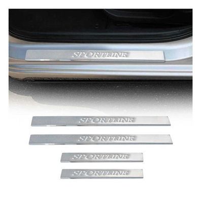 Einstiegsleisten Türschweller für VW Touareg 2002-2010 Edelstahl Silber 4tlg