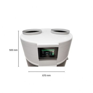 Sunex DROPS PRO Wärmepumpe Warmwasser Brauchwasser R290 Heizung 2,55 kW