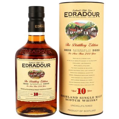 Edradour 10 Jahre Single Malt Whisky / Edition 200 Years / 46% 0,7l