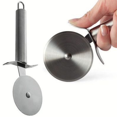 Runder Pizzaschneider aus Stahl, 20,5 cm