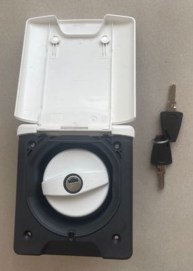 Einfüllstutzen Wasser Magnetverschluss weiß Deckel + 2 Schlüssel 300f627 + 430-1 NEU
