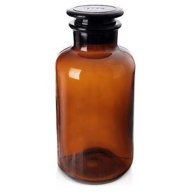 Brauner Glas-Lebensmittelbehälter mit Weithalskorken, 1 l