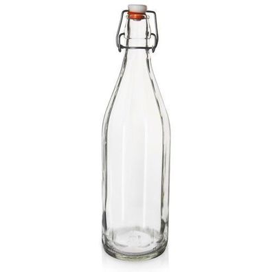 Glasflasche mit Clip, 750 ml