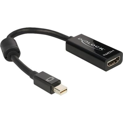 Adapter miniDisplayPort Stecker > HDMI Buchse (schwarz, 12cm)