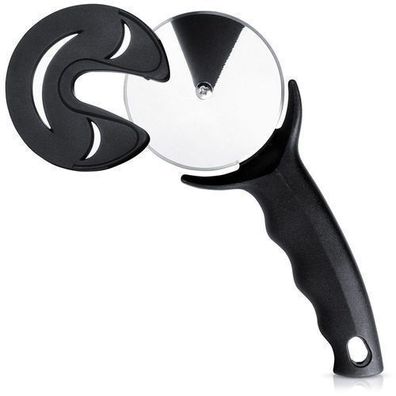 Runder Pizzaschneider aus Stahl, 20 cm