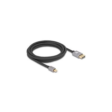 DELOCK Mini DisplayPort zu DisplayPort 8K 60 Hz 3 m grau