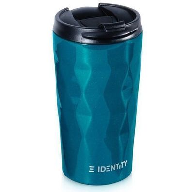 Thermobecher aus blauem Stahl, 430 ml