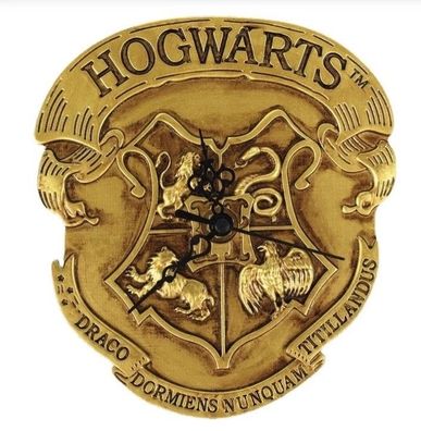 HARRY POTTER Wanduhr Hogwarts 25cm Durchmesser