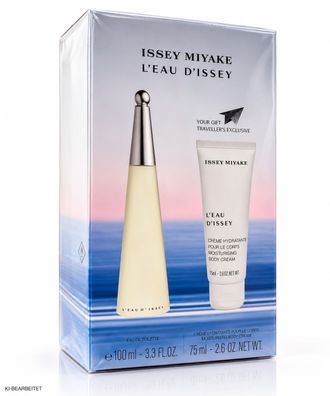 Issey Miyake L´Eau d´Issey Set 100 ml EDT + 75 ml Body Cream Damen