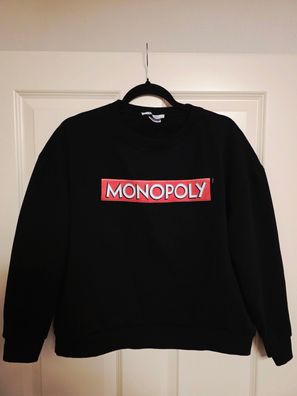Monopoly Sweatshirt Damen/Herren Gr. S Schwarz – Zara Trafaluc – sehr gut