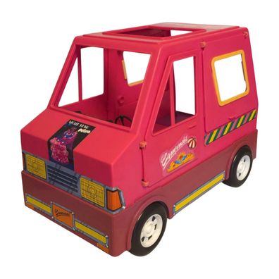 Dickie Spielzeug Campmobil Puppen-Camper 29 cm Rosa Vintage Wohnmobil Freilauf