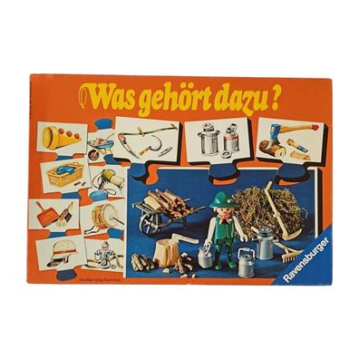 Was gehört dazu Ravensburger 1982 Legespiel Berufe Playmobil vintage vollständig