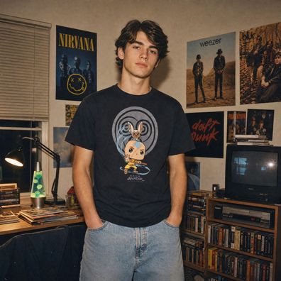 Avatar Der Herr der Elemente T-Shirt Gr. M Schwarz Pop Tees Last Airbender