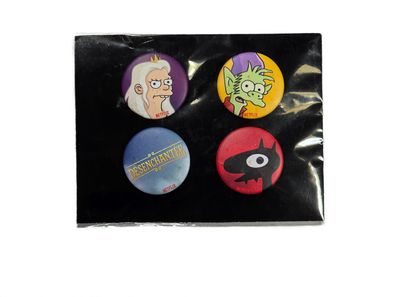 Disenchantment Anstecker Set 4 Stück Netflix Pins Desenchantee Dreamland Neu