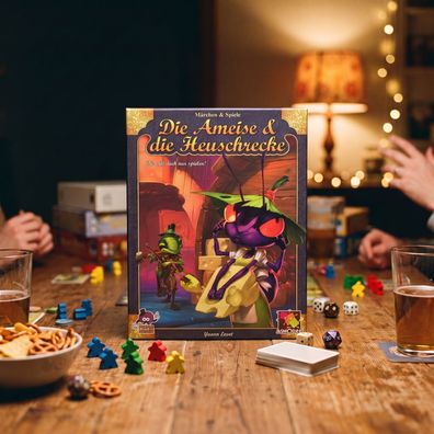 Die Ameise und die Heuschrecke Asmodee Purple Brain Märchen & Spiele Spiel Neu