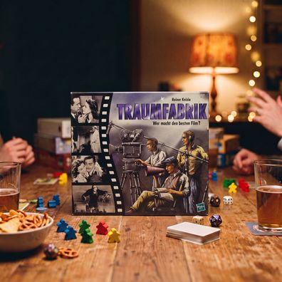 Traumfabrik Hasbro Brettspiel Reiner Knizia 2000 mit Audio CD Film Kino ab 12