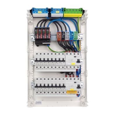 Sicherungskasten Hager Aufputz 4xMCB 2xRCCB AC T1 + T2 3x12 Verteilerschrank VDE