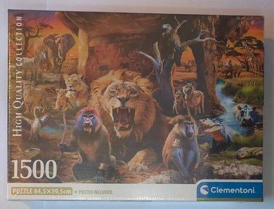 Clementoni Puzzle 1500 High Quality Collection Safari Afrika Neu OVP