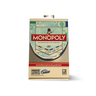 Monopoly Kompakt Parker Hasbro Reisespiel Brettspiel vollständig