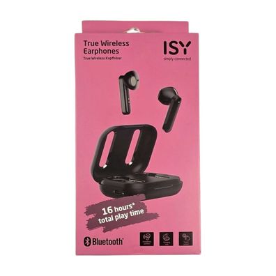 ISY ITW-4000-2-BK TWS In-Ear Kopfhörer Bluetooth Schwarz