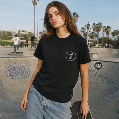 Wemoto T-Shirt No Hype Just Love Comic Print Gr. M Schwarz Baumwolle Kurzarm