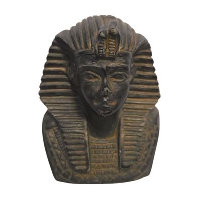 Tutanchamun Büste Briefbeschwerer Ägypten Kunststein Resin bronzepatiniert 7cm
