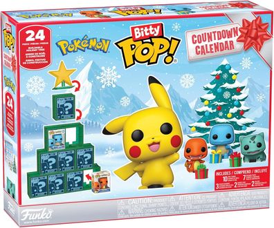 Funko Bitty POP! Countdown Calendar: Pokemon - Adventskalender - 24 Tage voller Überr