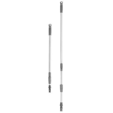 CLEAN SYSTEM Teleskop-Stahlmopp- und Besenstiel 94-158 cm