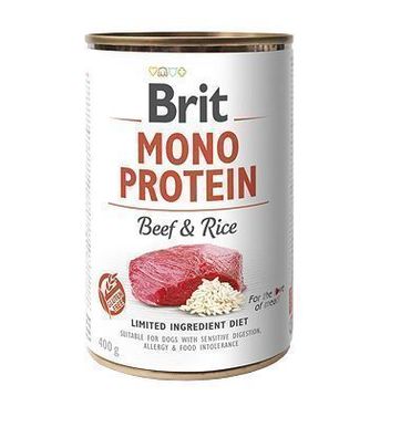 BRIT MONO Protein BEEF & RICE 400 g Dose