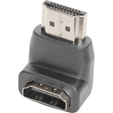 Digitus HDMI Adapter, 90° gewinkelt, schwarz-gold