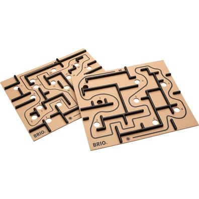 BRIO Labyrinth Ersatzplatten, Geschicklichkeitsspiel (braun/schwarz)