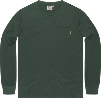 Vintage Industries Longsleeve Grant Pocket T-Shirt Long Sleeve Grey/Green