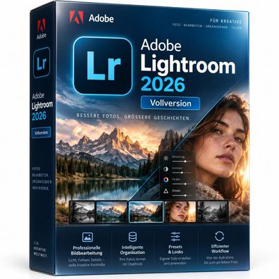 Adobe Lightroom 2026 - Vollversion | Deutsch | Windows
