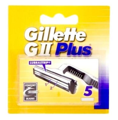 Gillette GII Plus Rasierklingen Freie Auswahl 5- 50 St G2 Klingen in OVP NEU
