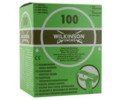 Wilkinson Sword Hospital Einwegrasierer - Single Box 100er Pack NEU & OVP