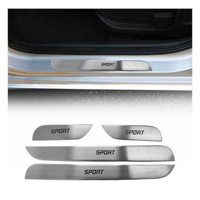 Einstiegsleisten Türschweller Sport für Volvo XC60 2017-2025 Edelstahl Silber 4x