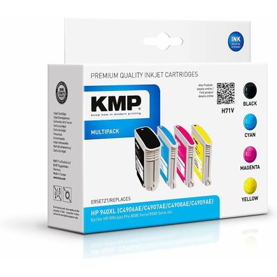 KMP H71V Vorteilspack BK/C/M/Y komp. m. HP No. 940 XL